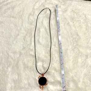Natural Hetian Black Jade Necklace